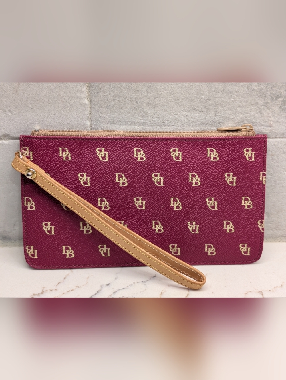 Dooney & Bourke Wristlet - EUC - Berry Color 7.5x4.5 Inches